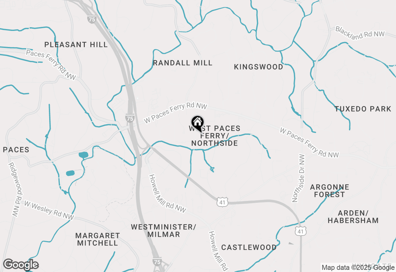 Map of 3391 Pinestream Road Nw, Atlanta, GA 30327