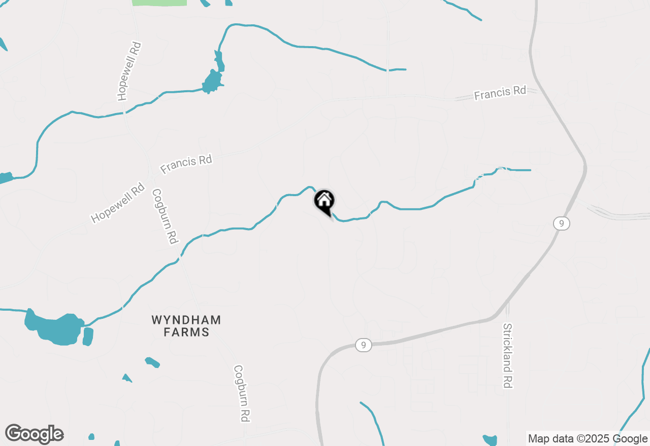 Map of 14465 Morning Mountain Way, Milton, GA 30004