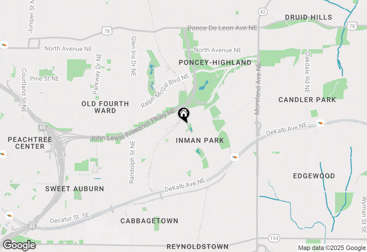 Map of 870 Inman Village Parkway Ne #224, Atlanta, GA 30307
