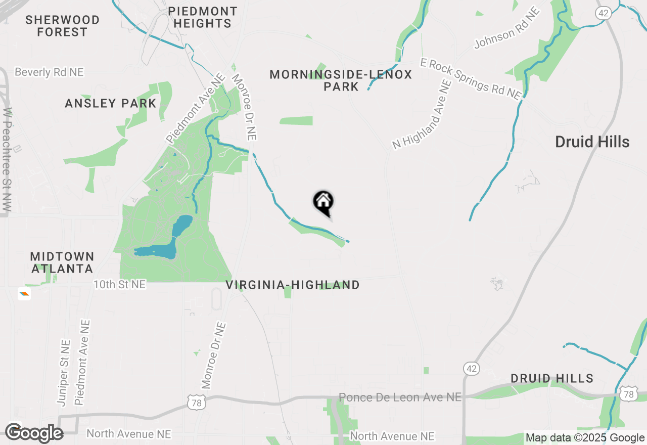 Map of 806 Brookridge Drive Ne, Atlanta, GA 30306