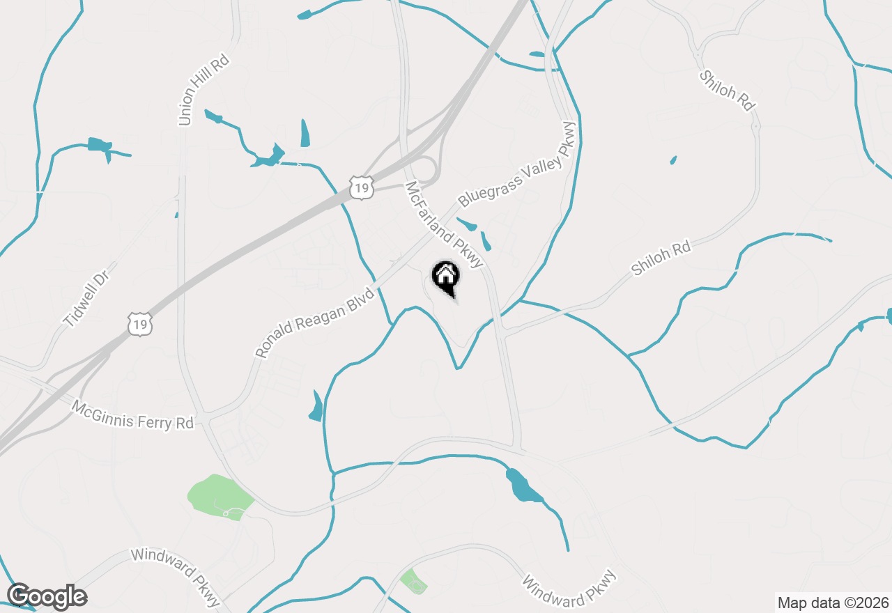 Map of 6410 Halcyon Garden Drive, Alpharetta, GA 30005