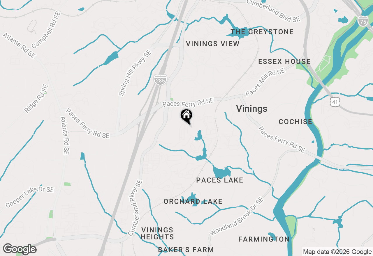 Map of 3751 Paces Lookout Circle, Atlanta, GA 30339