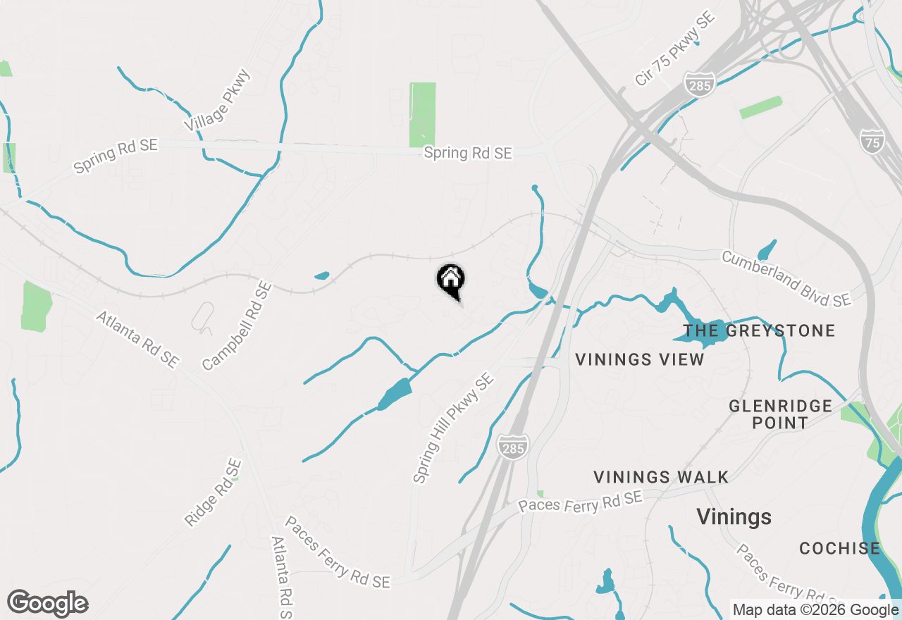 Map of 1603 Cumberland Court, Smyrna, GA 30080