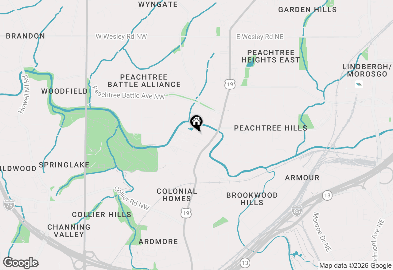 Map of 65 Peachtree Memorial Drive Nw #5, Atlanta, GA 30309