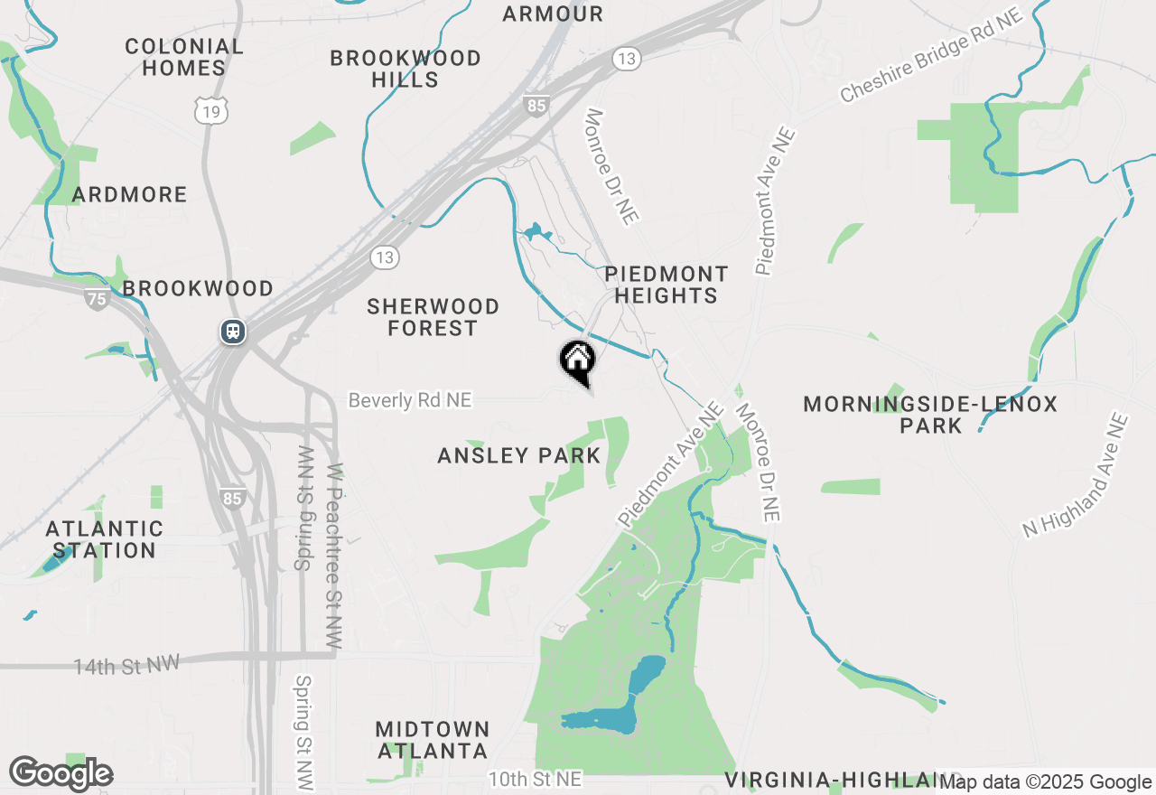Map of 395 Beverly Road Ne, Atlanta, GA 30309