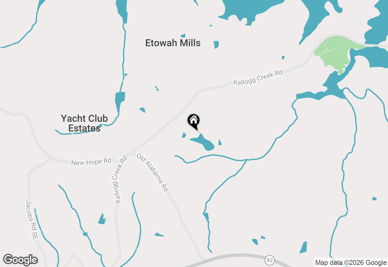 Map of 3185 Kellogg Creek Road, Acworth, GA 30102