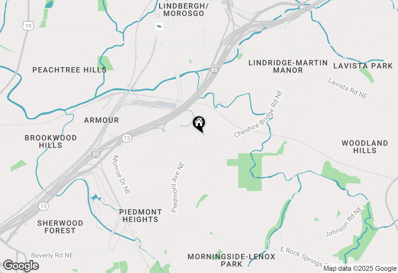 Map of 1772 Morningtide Lane Ne, Atlanta, GA 30324