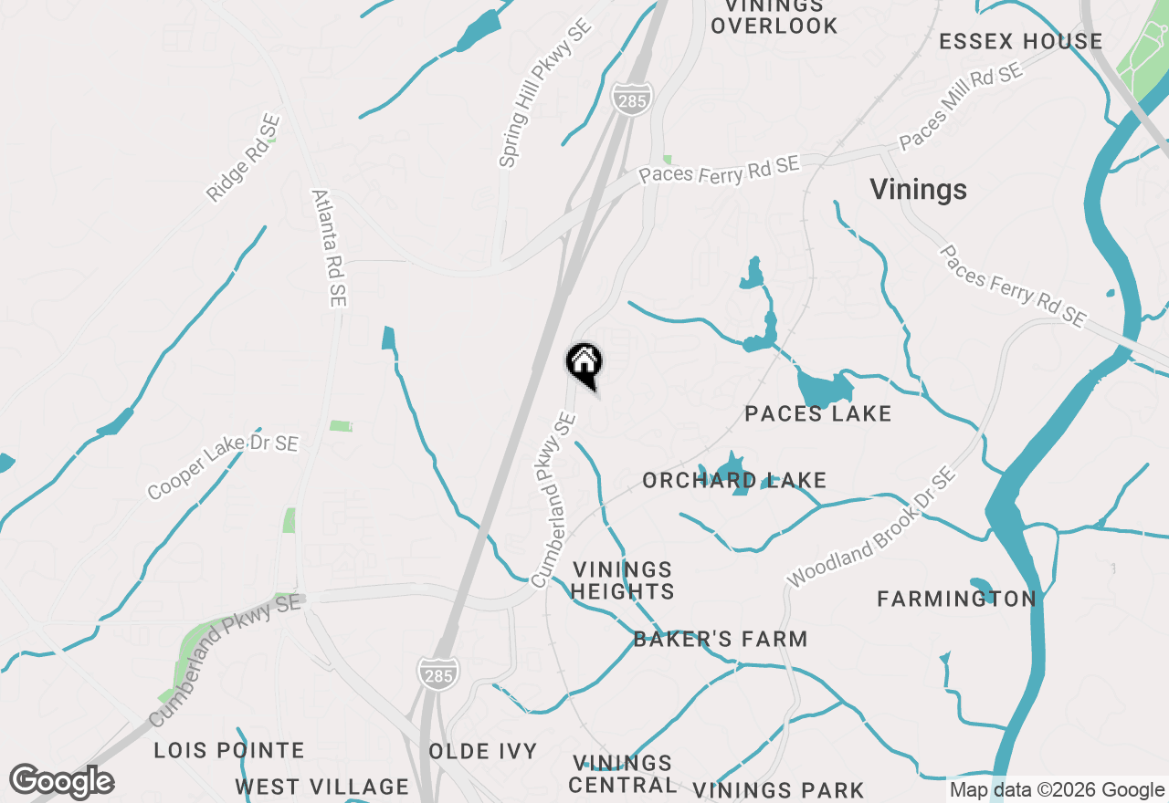 Map of 4100 Paces Walk Se #2104, Atlanta, GA 30339
