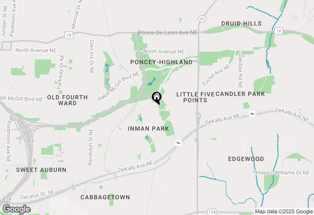 Map of 347 Atlantis Avenue Ne, Atlanta, GA 30307