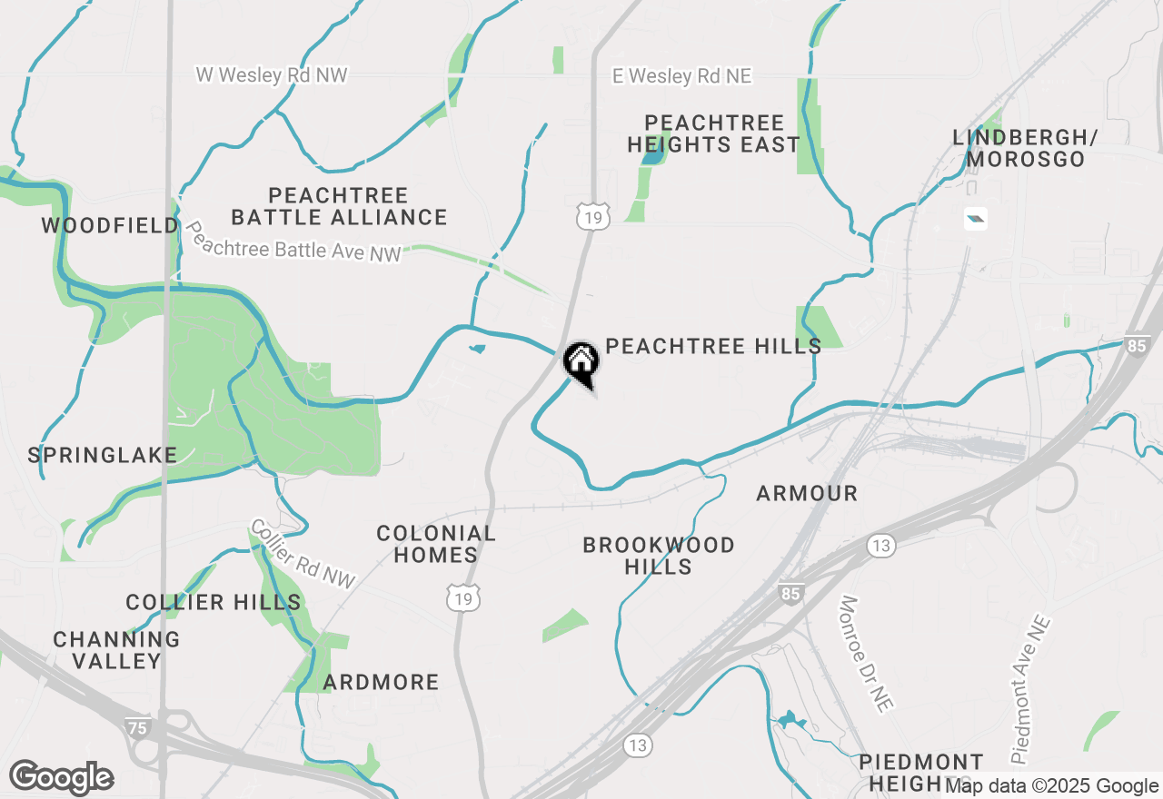 Map of 2044 Fairhaven Circle, Atlanta, GA 30305