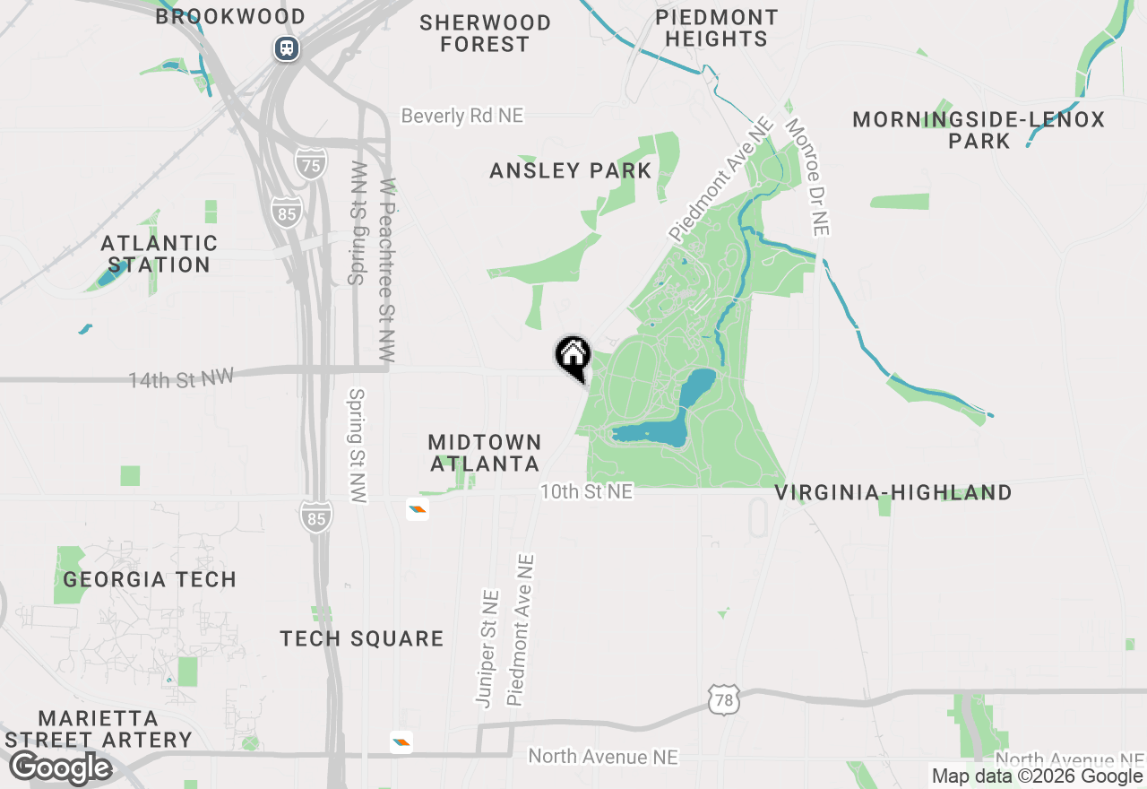 Map of 1130 Piedmont Avenue Ne #1503, Atlanta, GA 30309