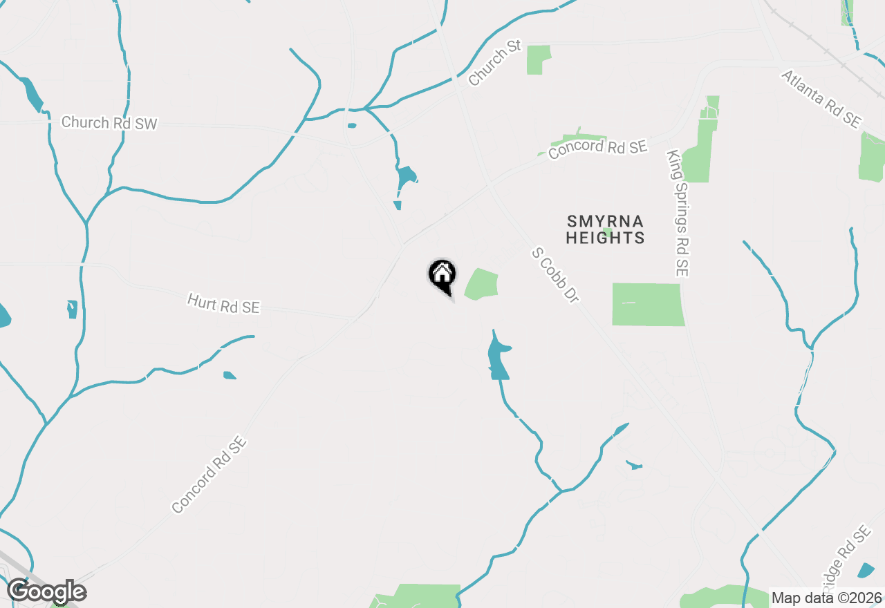 Map of 3541 S Sherwood Road, Smyrna, GA 30082
