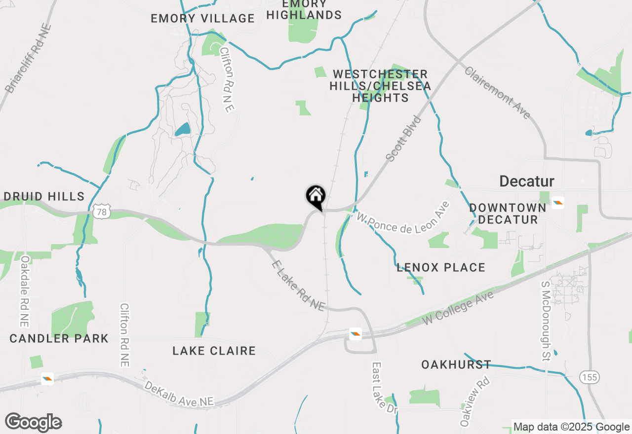 Map of 2165 Ponce De Leon Avenue Ne, Atlanta, GA 30307