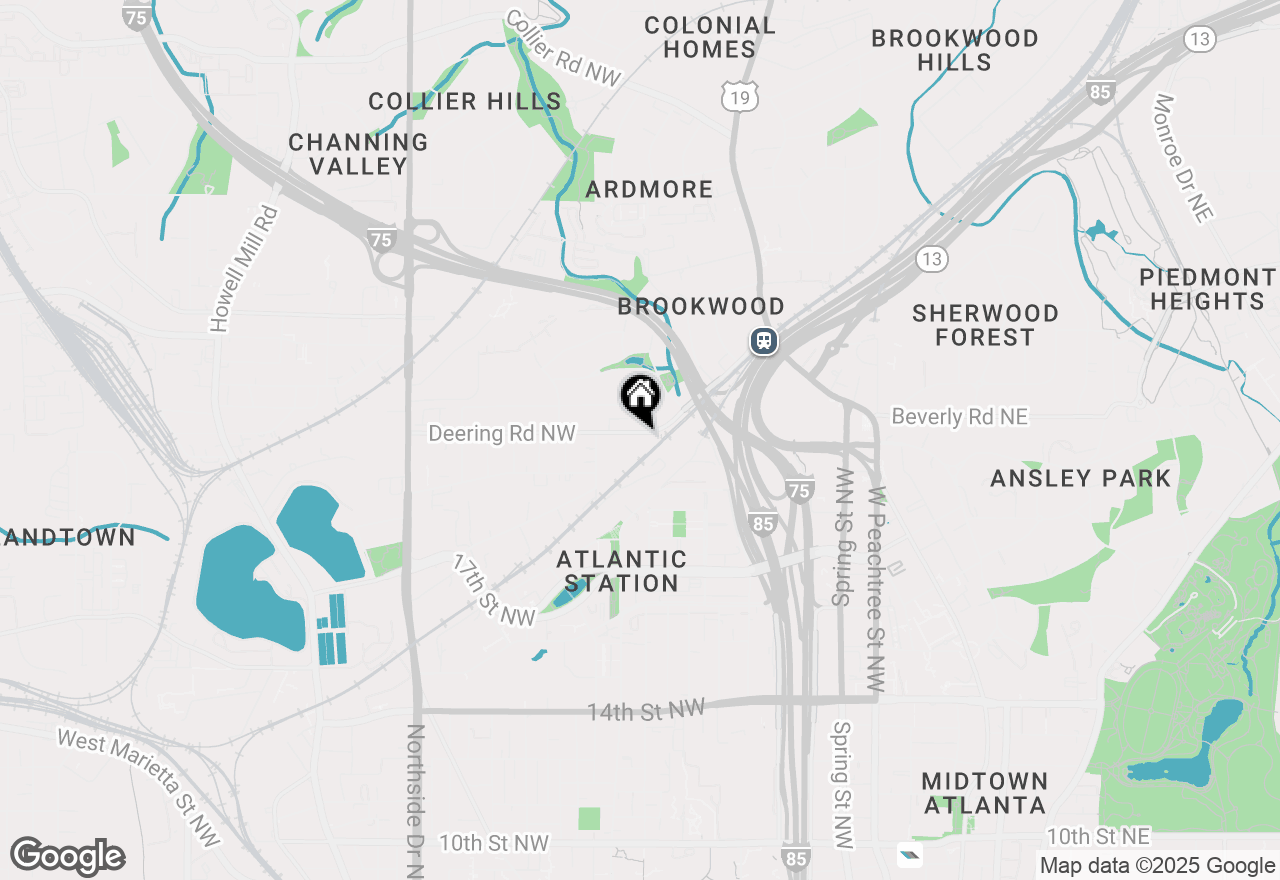 Map of 300 Deering Road #5007, Atlanta, GA 30309