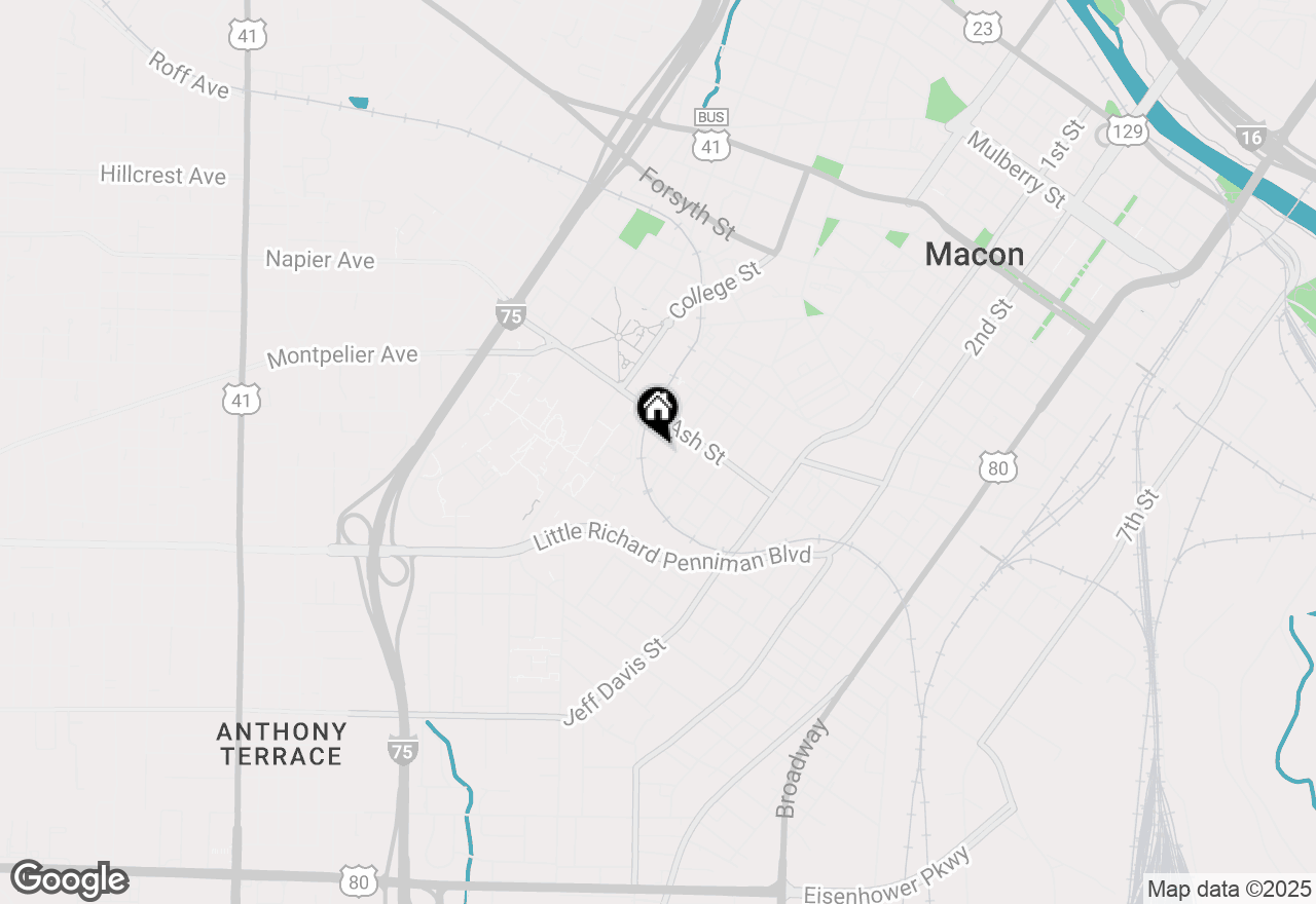 Map of 1386 Ross Street, Macon, GA 31201