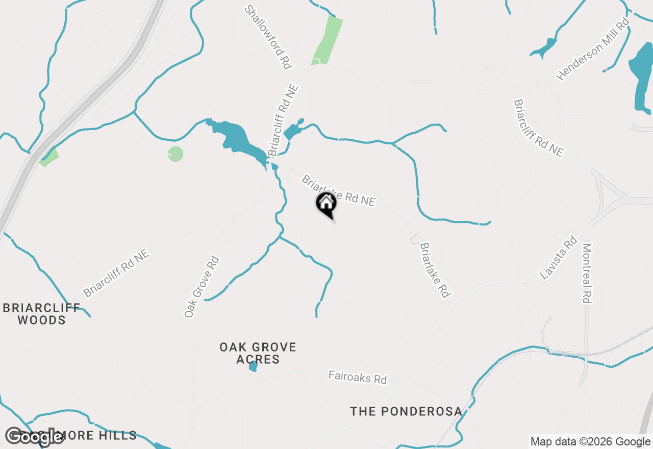 Map of 2686 Parkview Drive Ne, Atlanta, GA 30345