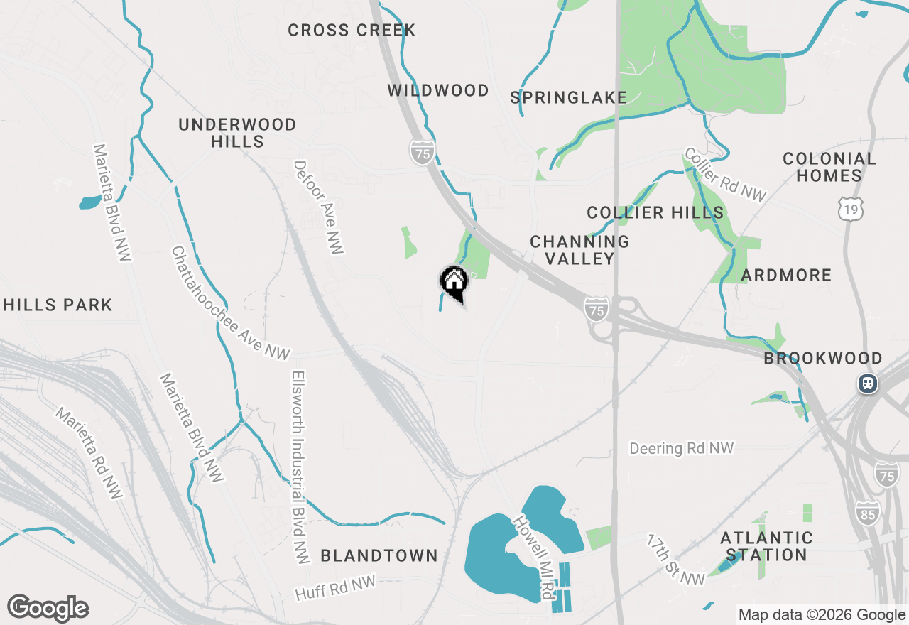 Map of 1752 Springer Street Nw, Atlanta, GA 30318
