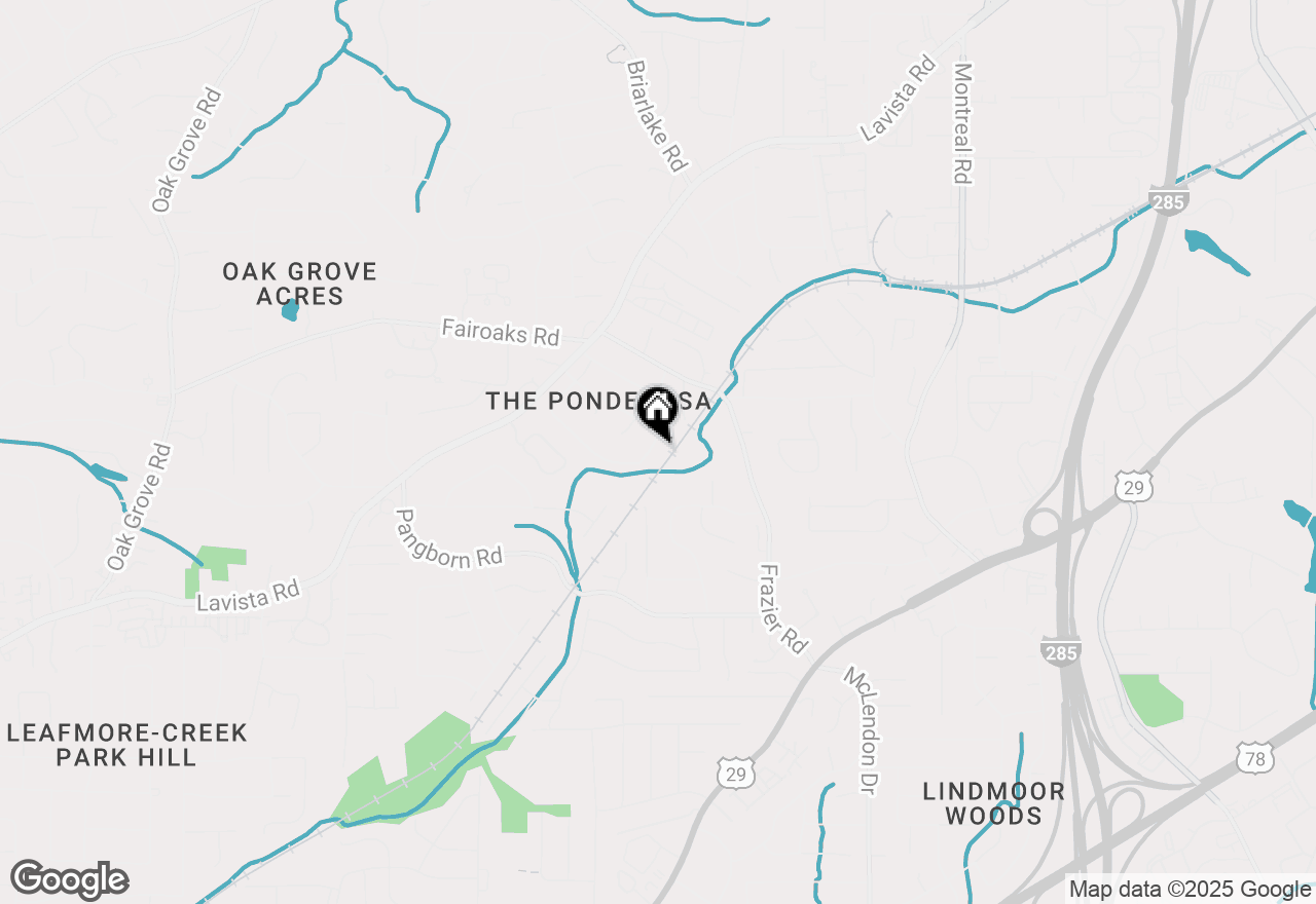 Map of 2927 Ponderosa Circle, Decatur, GA 30033