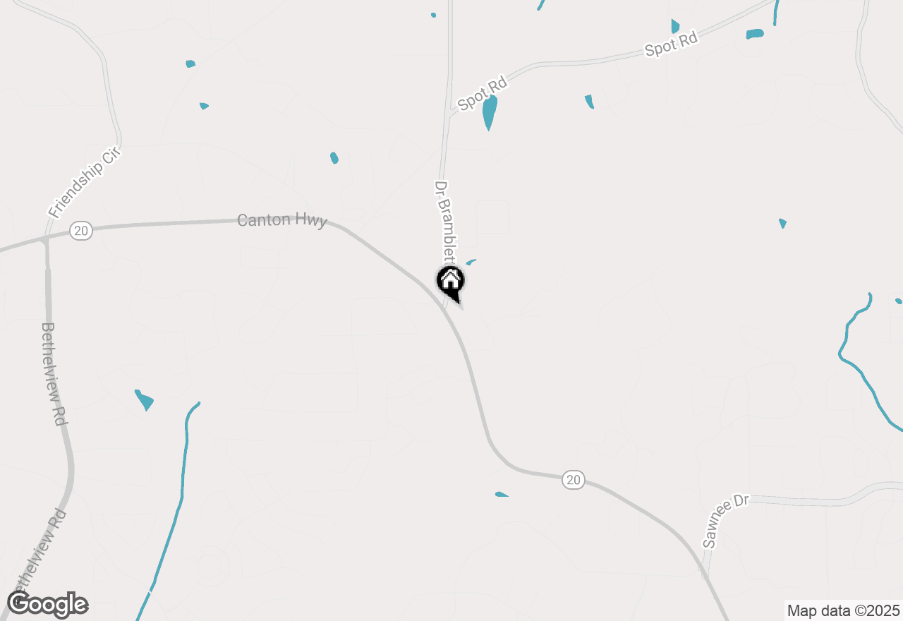 Map of 1280 Canton Highway, Cumming, GA 30040