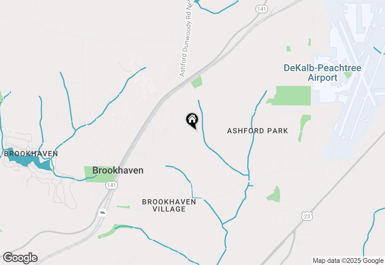 Map of 2805 Ashford Road Ne, Brookhaven, GA 30319