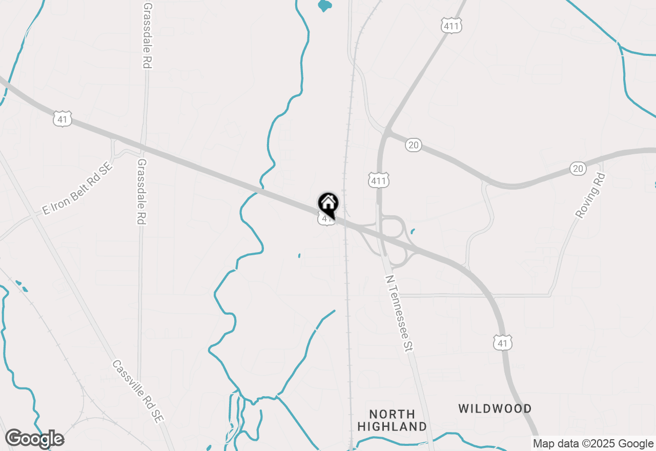 Map of 11 Parkway Station Drive, Cartersville, GA 30120