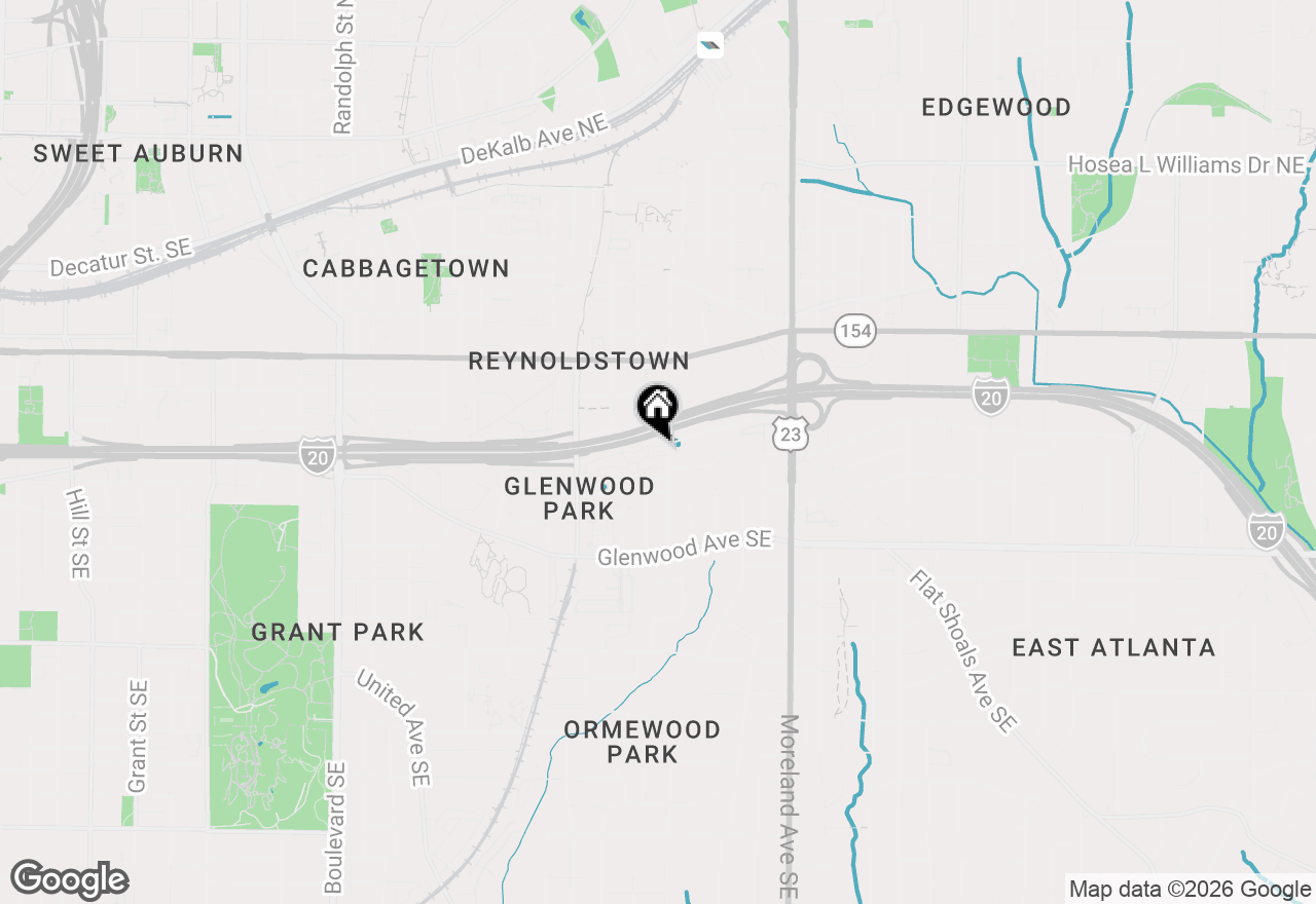 Map of 978 N Ormewood Park Drive Se, Atlanta, GA 30316
