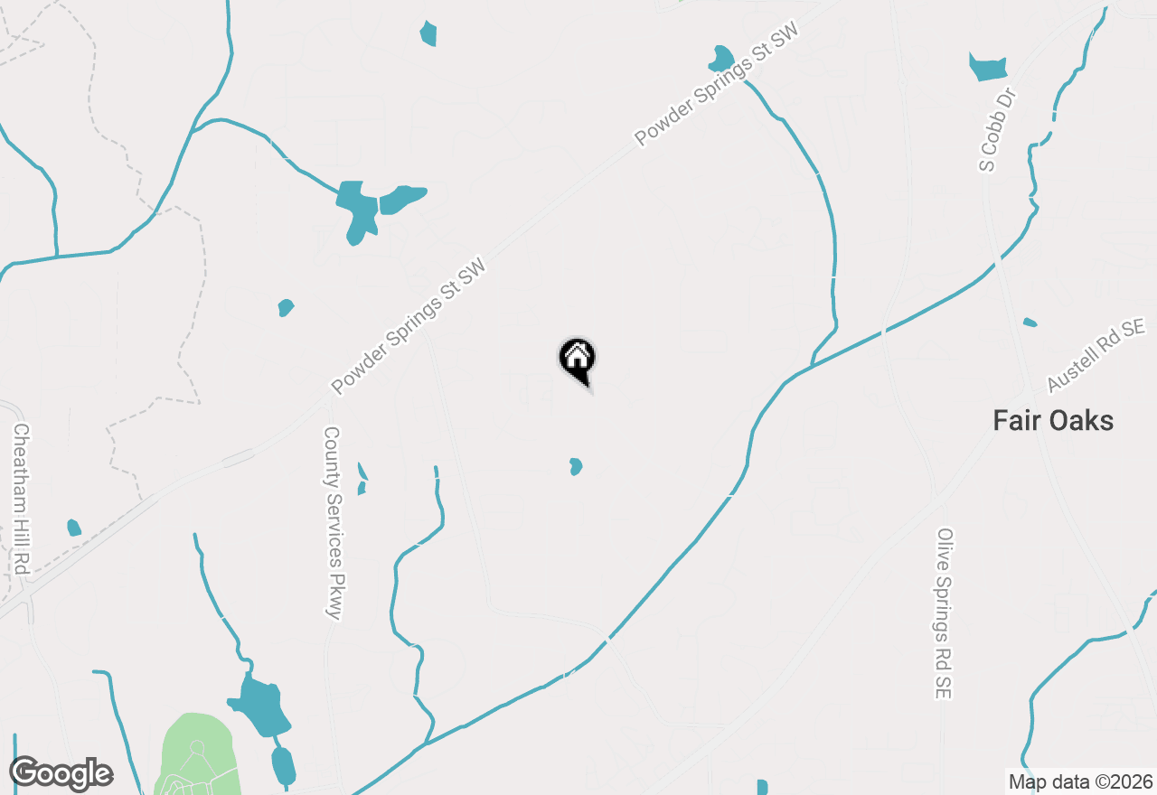 Map of 1383 Natchez Trace Sw, Marietta, GA 30008