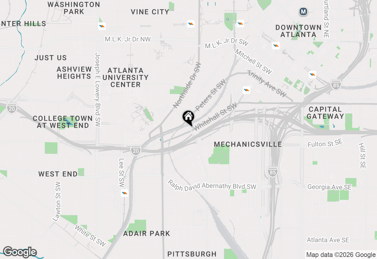 Map of 505 Whitehall Street Sw #301, Atlanta, GA 30303