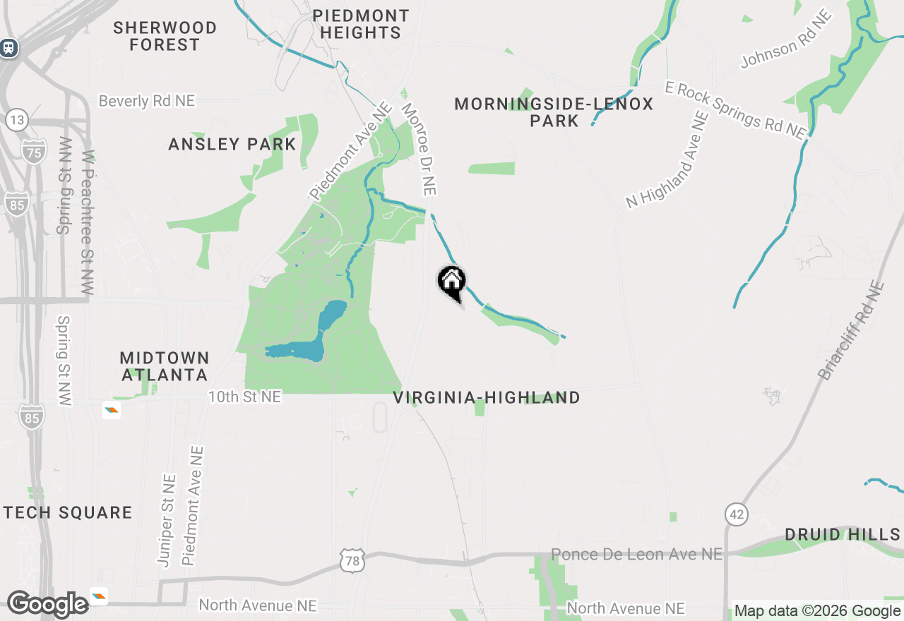 Map of 1151 Orme Circle Ne, Atlanta, GA 30306