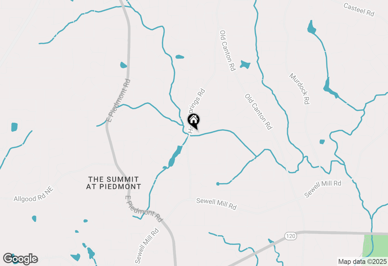 Map of 1670 Holly Springs Road Ne, Marietta, GA 30062