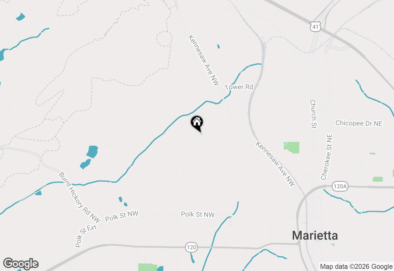 Map of 365 Saint Marys Lane Nw, Marietta, GA 30064
