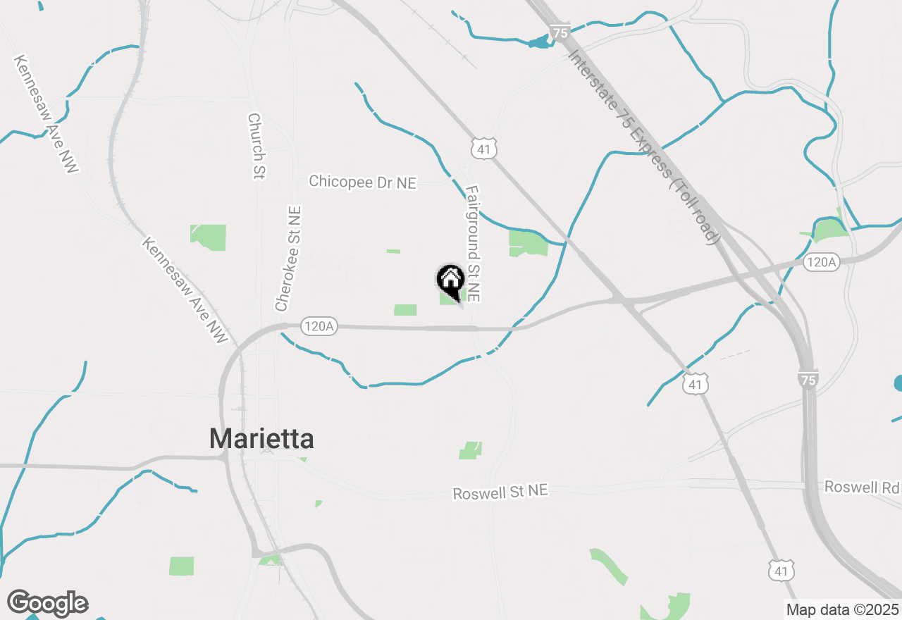 Map of 466 Birney Street Ne, Marietta, GA 30060