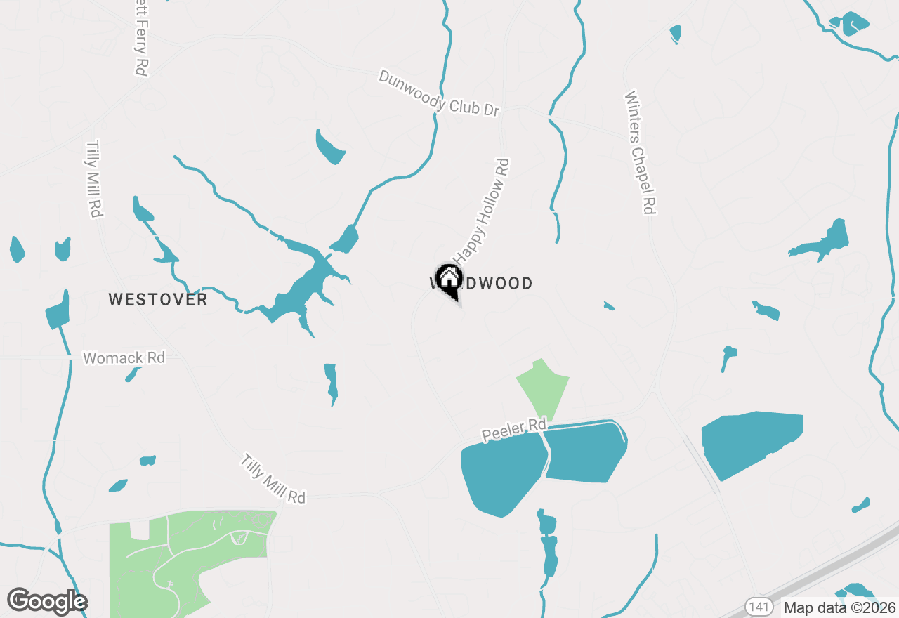 Map of 5045 Chestnut Forest Lane, Dunwoody, GA 30360
