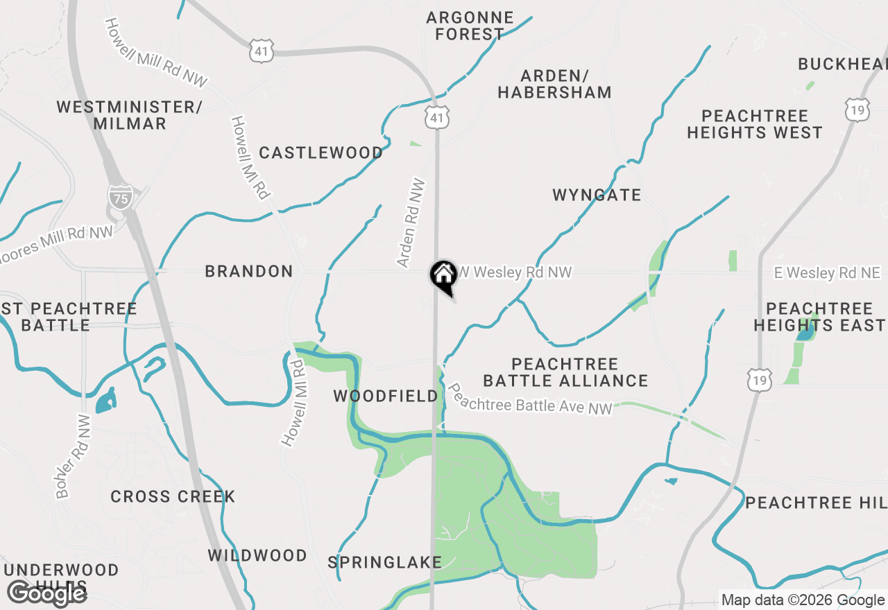 Map of 2649 Northside Drive Nw, Atlanta, GA 30305