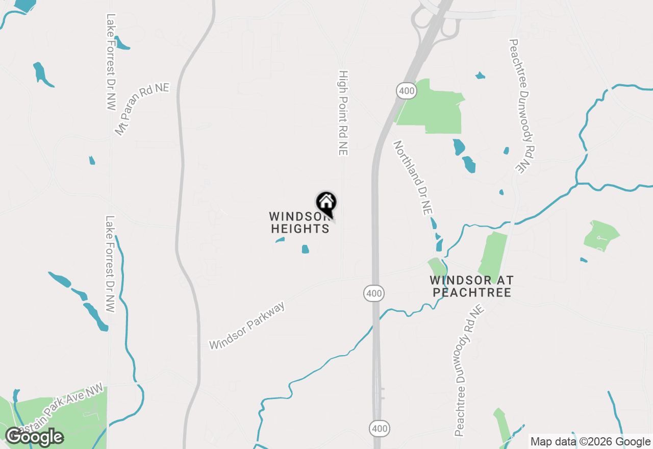 Map of 555 High Brook Drive, Sandy Springs, GA 30342