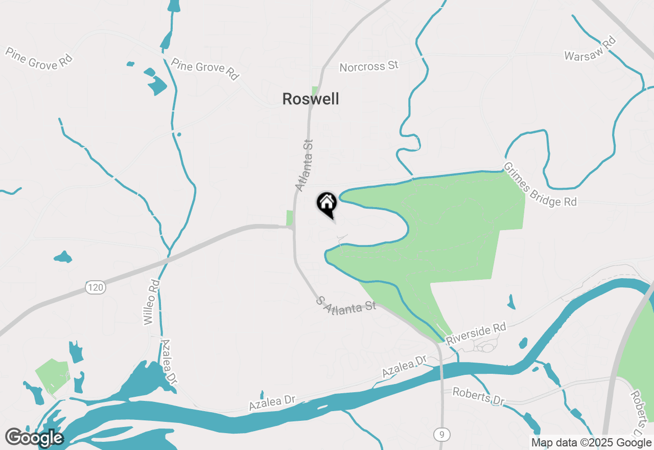 Map of 77 Vickery Street, Roswell, GA 30075