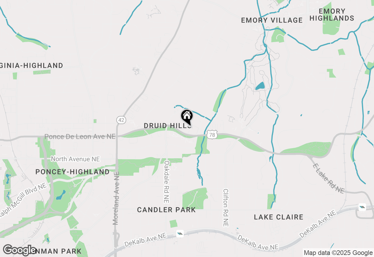 Map of 9 Kings Walk Ne, Atlanta, GA 30307