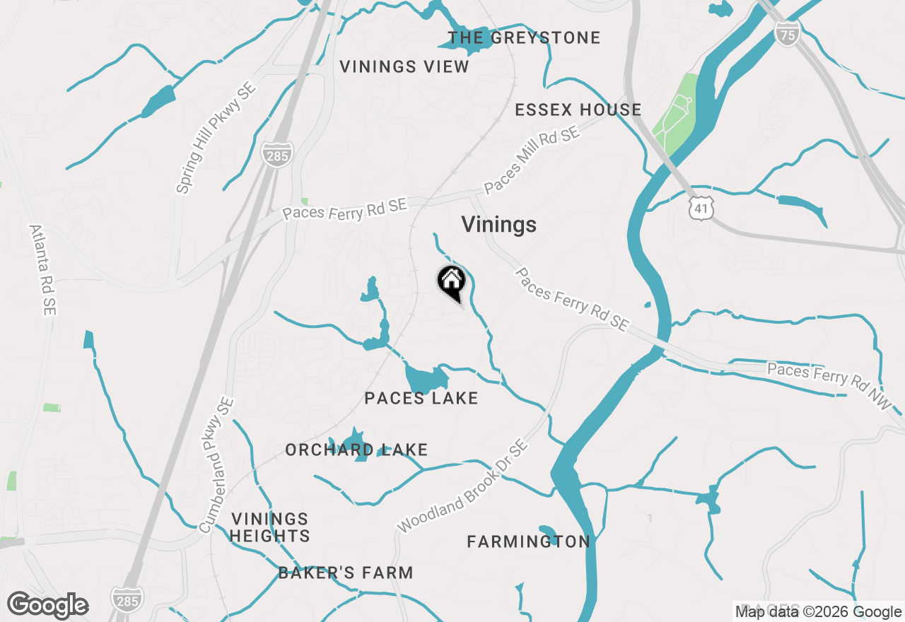 Map of 2872 Bainbridge Way Se, Atlanta, GA 30339