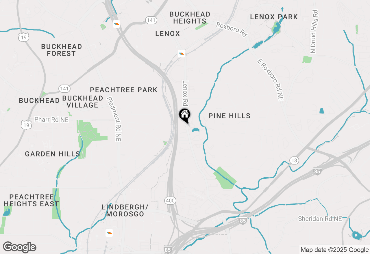 Map of 907 Lenox Hill Court Ne, Atlanta, GA 30324