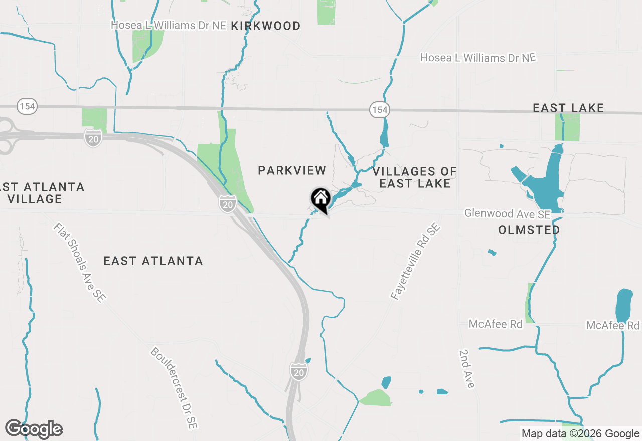 Map of 2013 Glenwood Avenue Se, Atlanta, GA 30316