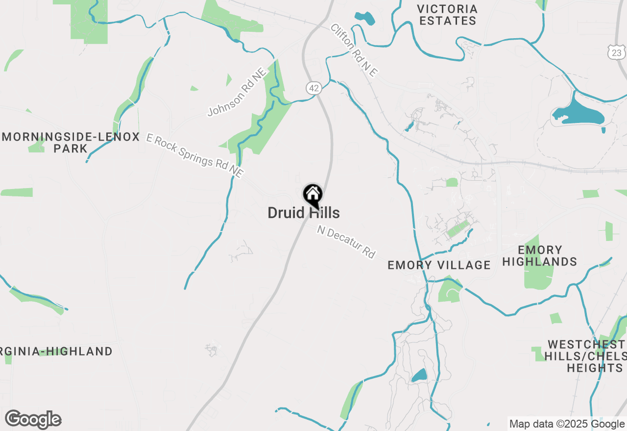 Map of 1361 Briarcliff Road Ne, Atlanta, GA 30306