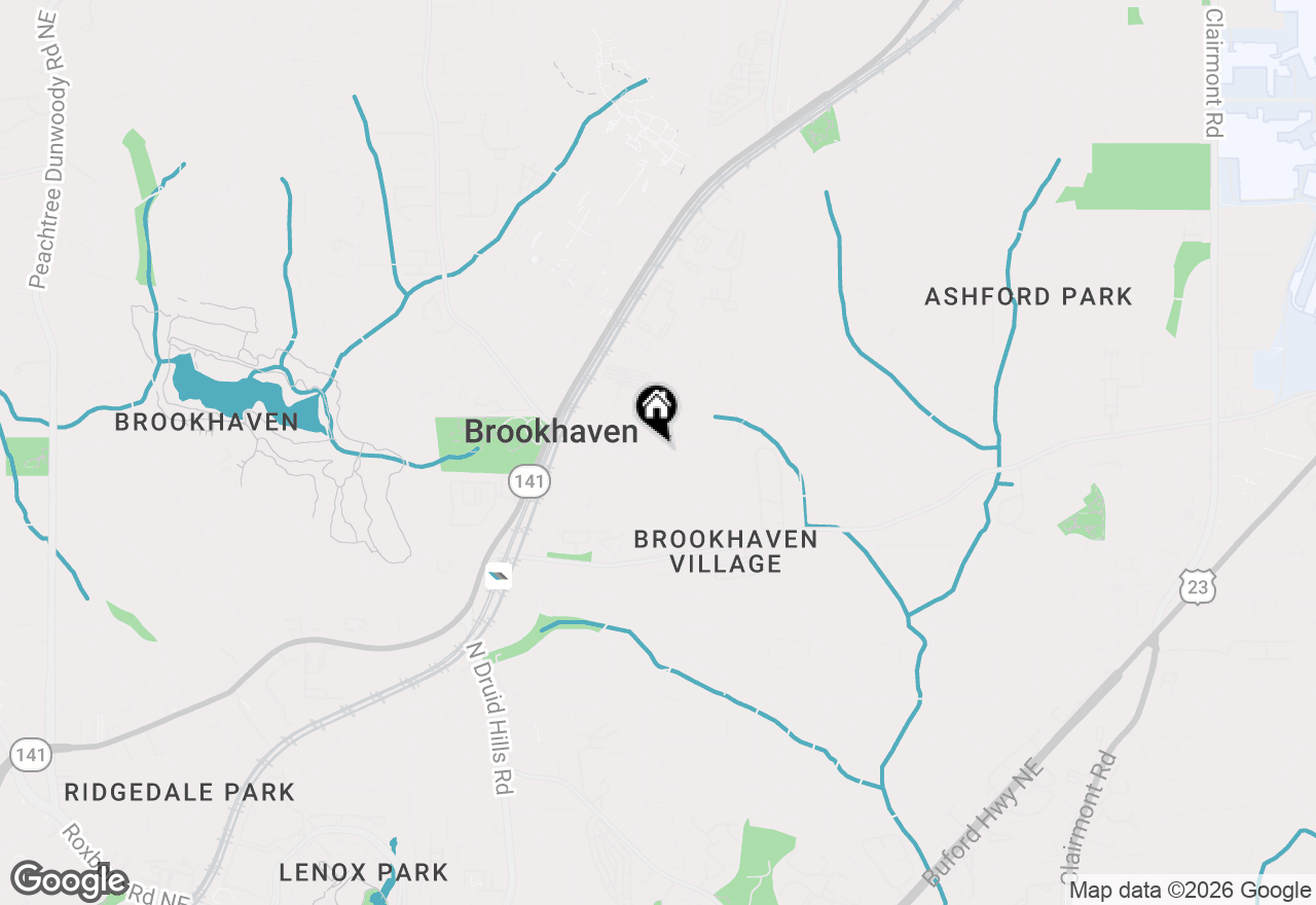 Map of 2652 Green Meadows Lane Ne, Atlanta, GA 30319