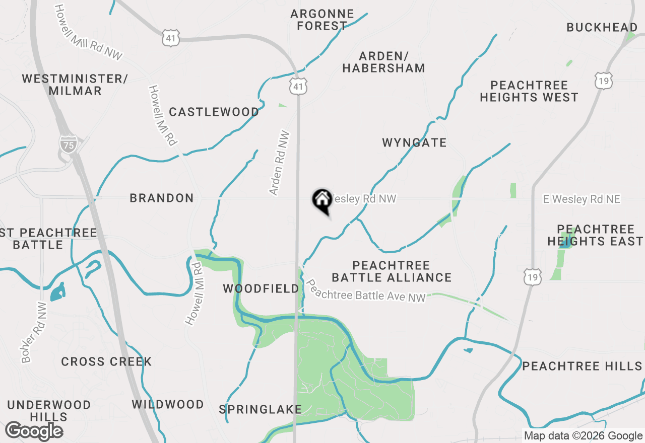 Map of 531 Westover Drive Nw, Atlanta, GA 30305
