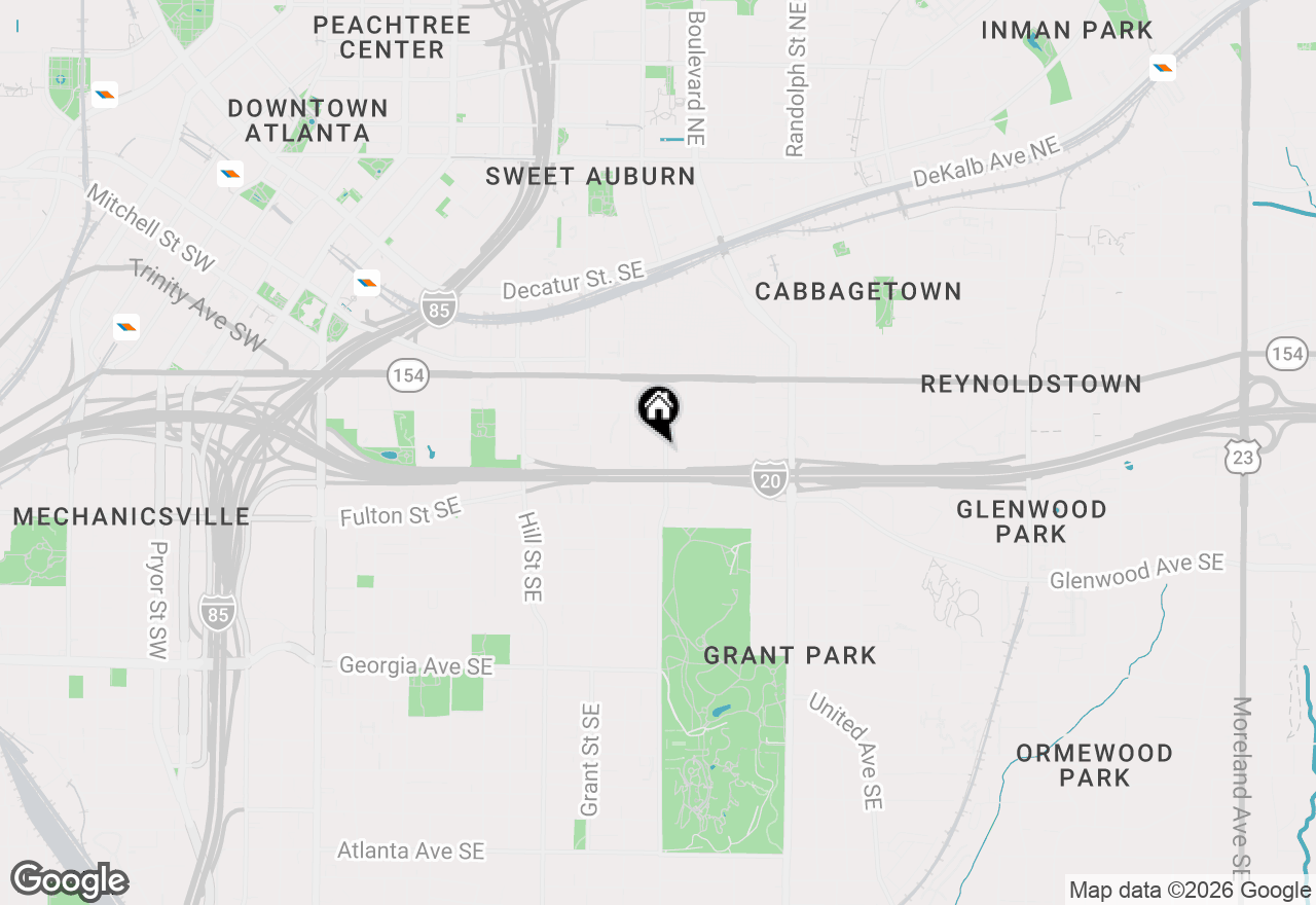 Map of 381 Cherokee Avenue Se, Atlanta, GA 30312