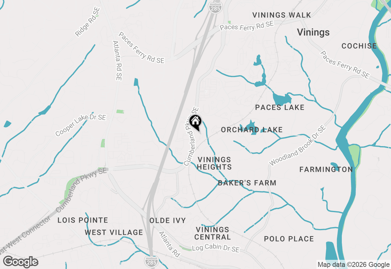 Map of 2158 Cumberland Parkway #12407, Atlanta, GA 30339