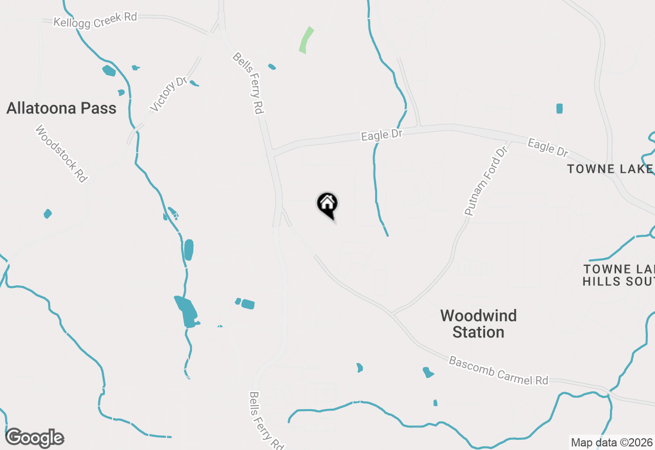 Map of 266 Strawberry Lane, Woodstock, GA 30189