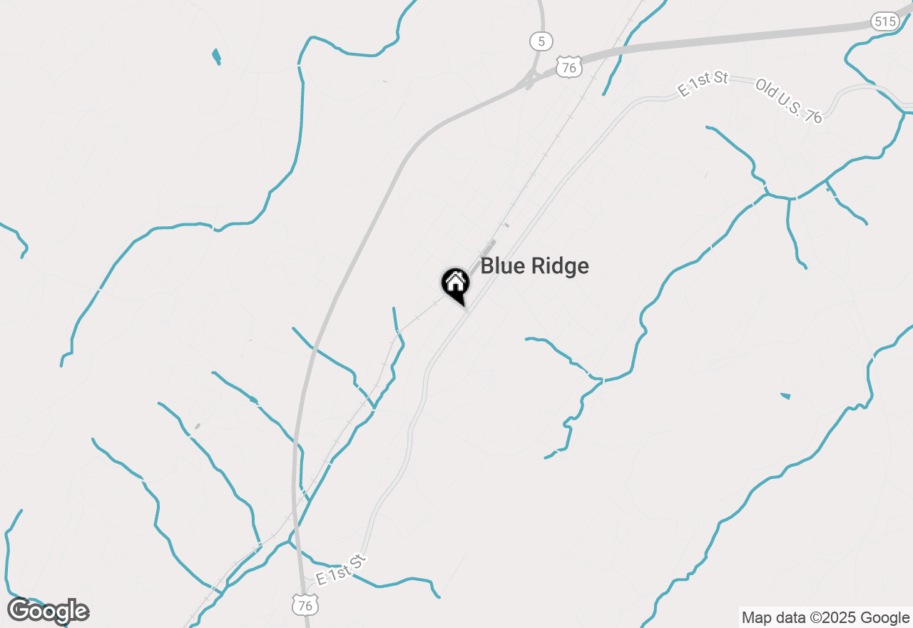 Map of 190 Mckinney Street, Blue Ridge, GA 30513