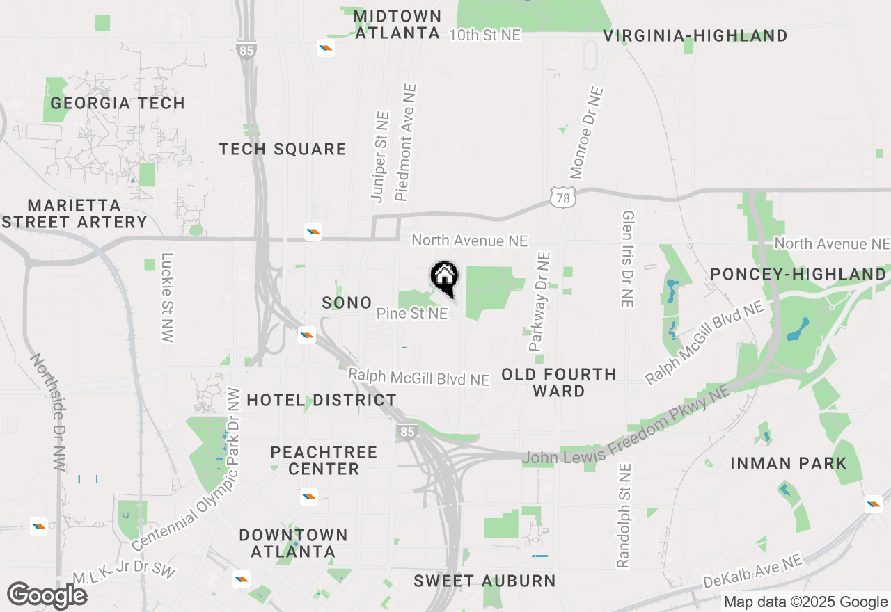 Map of 240 Renaissance Parkway Ne #115, Atlanta, GA 30308