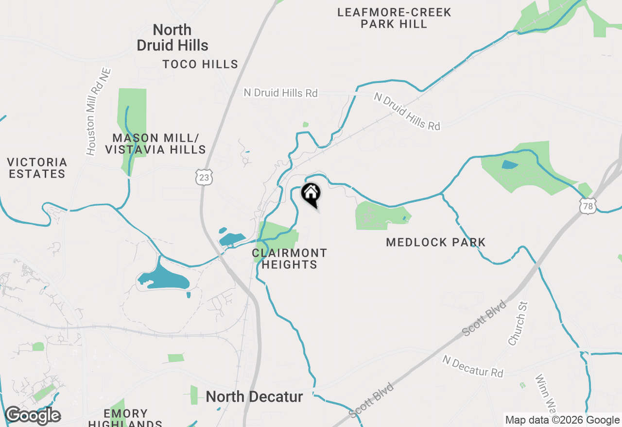 Map of 883 Heritage Place, Decatur, GA 30033