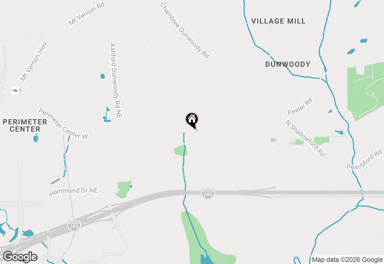 Map of 4501 Village Springs Place, Atlanta, GA 30338